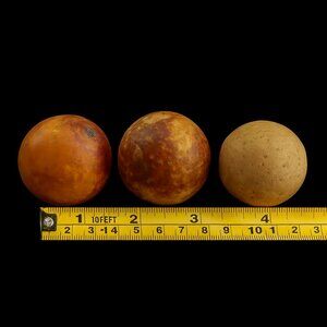 2 Antique Bennington and 1 Unknown 1 Bennington 1-3/8".